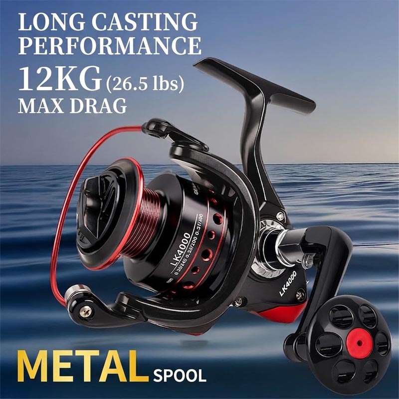 Trolling Reel - Carrete de Pesca Giratorio de Metal