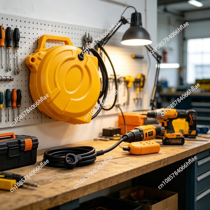 Electric Reel - Carrete de Cable Eléctrico Retráctil Automático