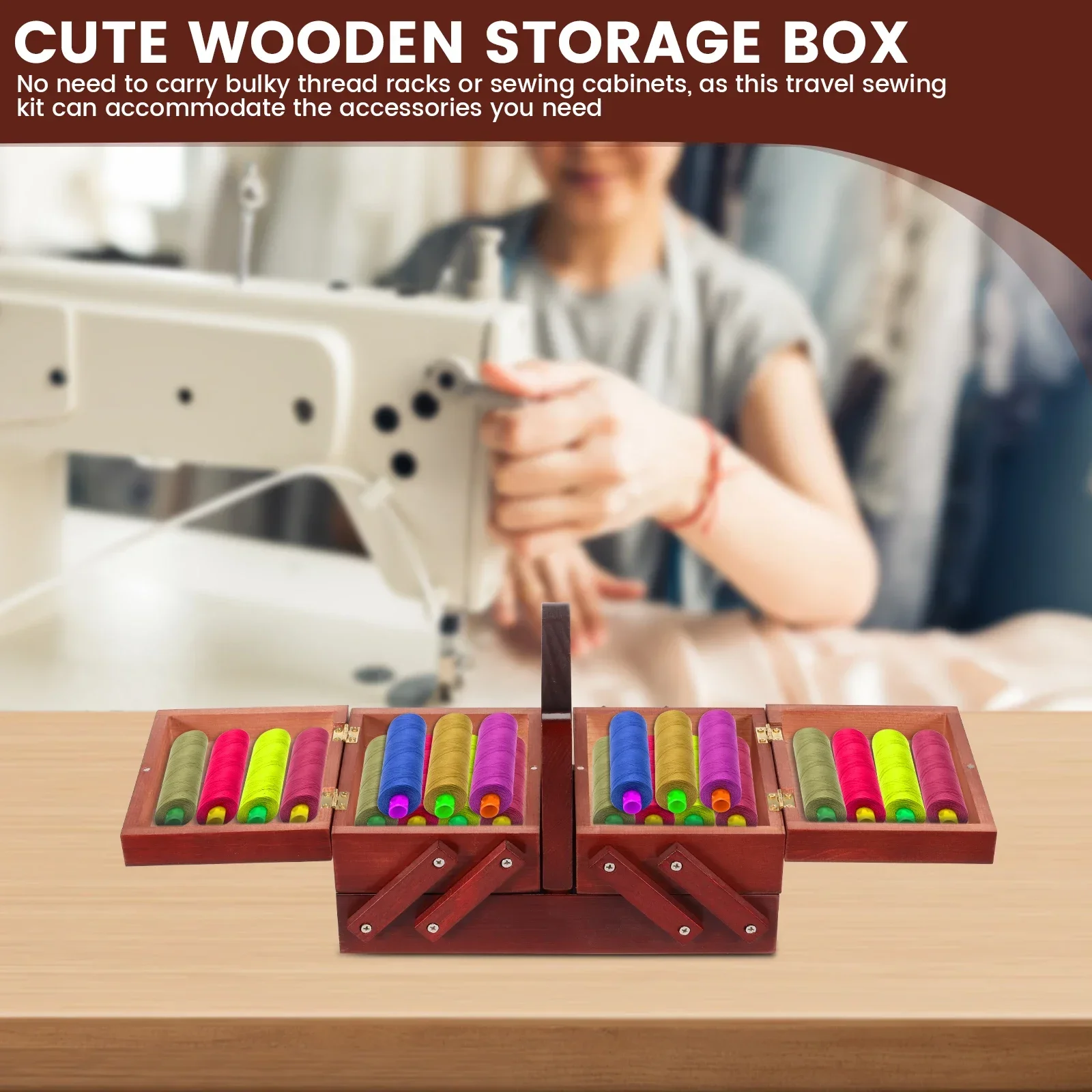 Caja de hilo de coser expandib - Reel Case reseña y precio